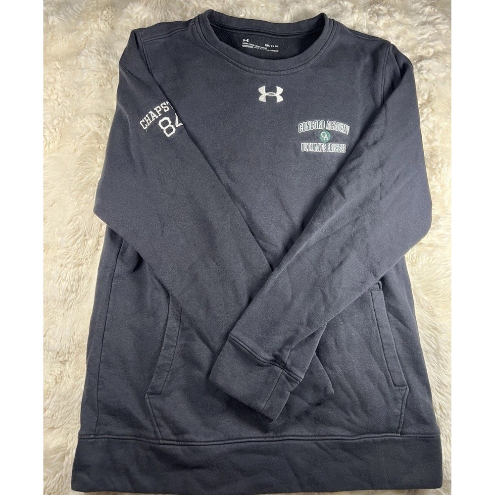 Under Armour ColdGear Sweatshirt Womens Small Loose Concord Academy Frisbee A6